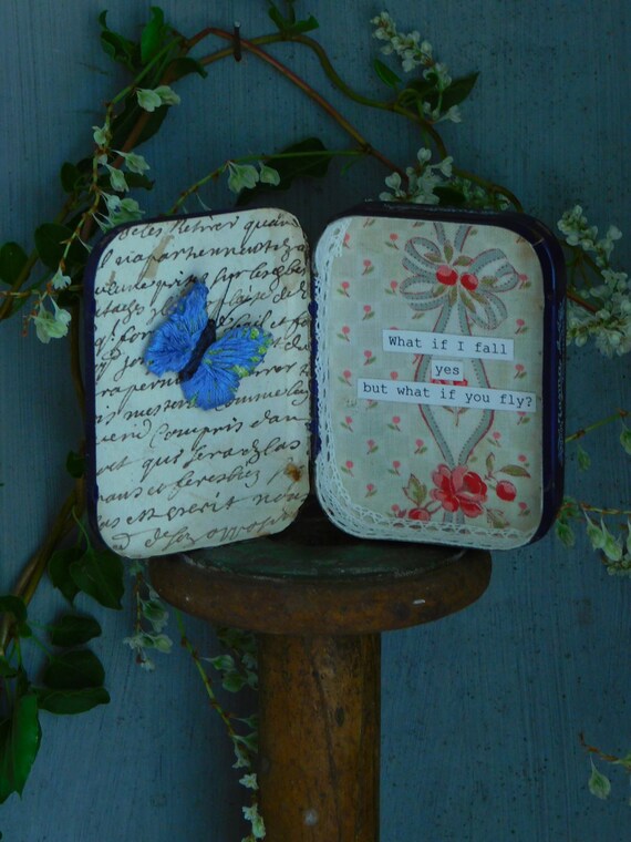 Altered Altoid Tin Repurposed Vintage Tin French Vintage Tin Etsy
