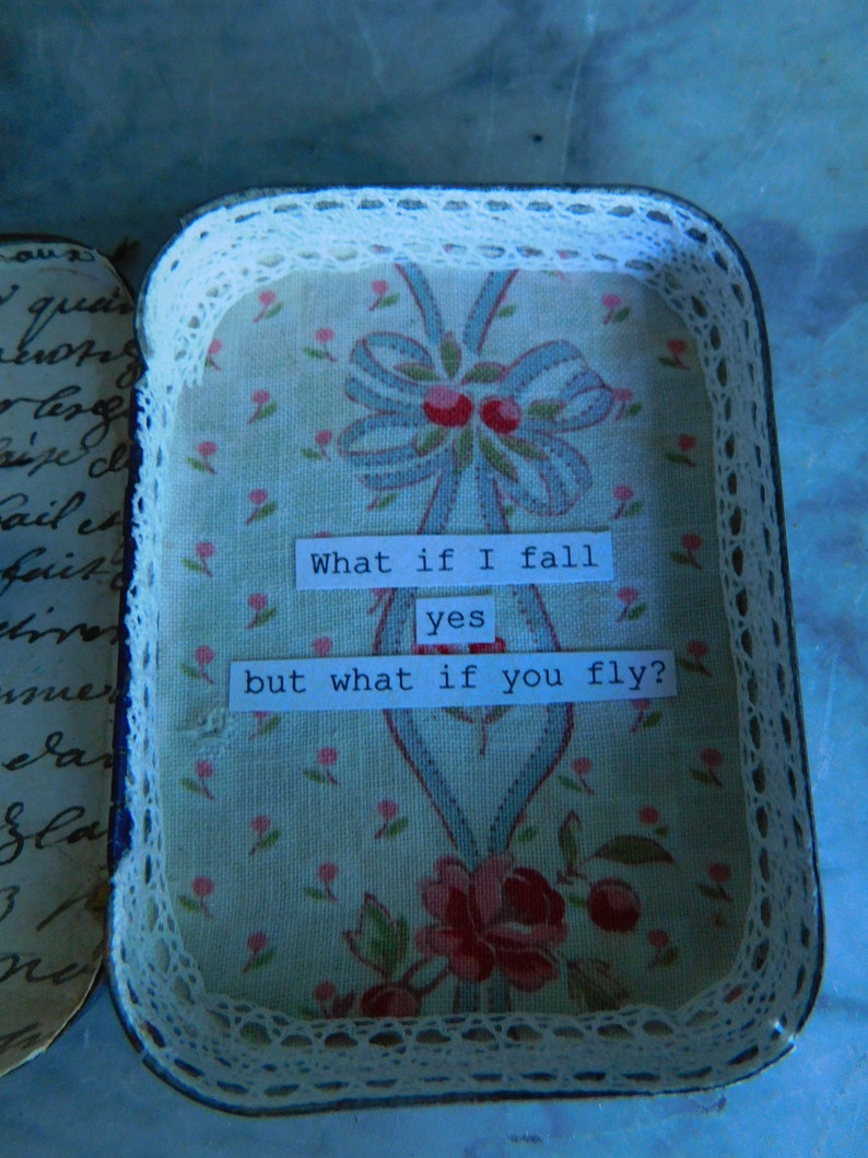 Altered altoid tin Repurposed vintage tin French vintage tin