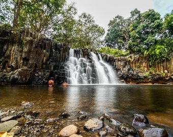 Mauritius Print, PRINTABLE Art, INSTANT DOWNLOAD, Home Decor, Wall Art,  Waterfall Theme, Waterfall Print, Fine Art Photography