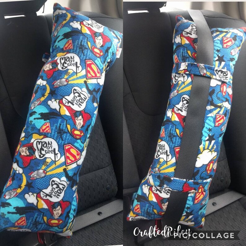 Superman Travel Pillow For Kids Car