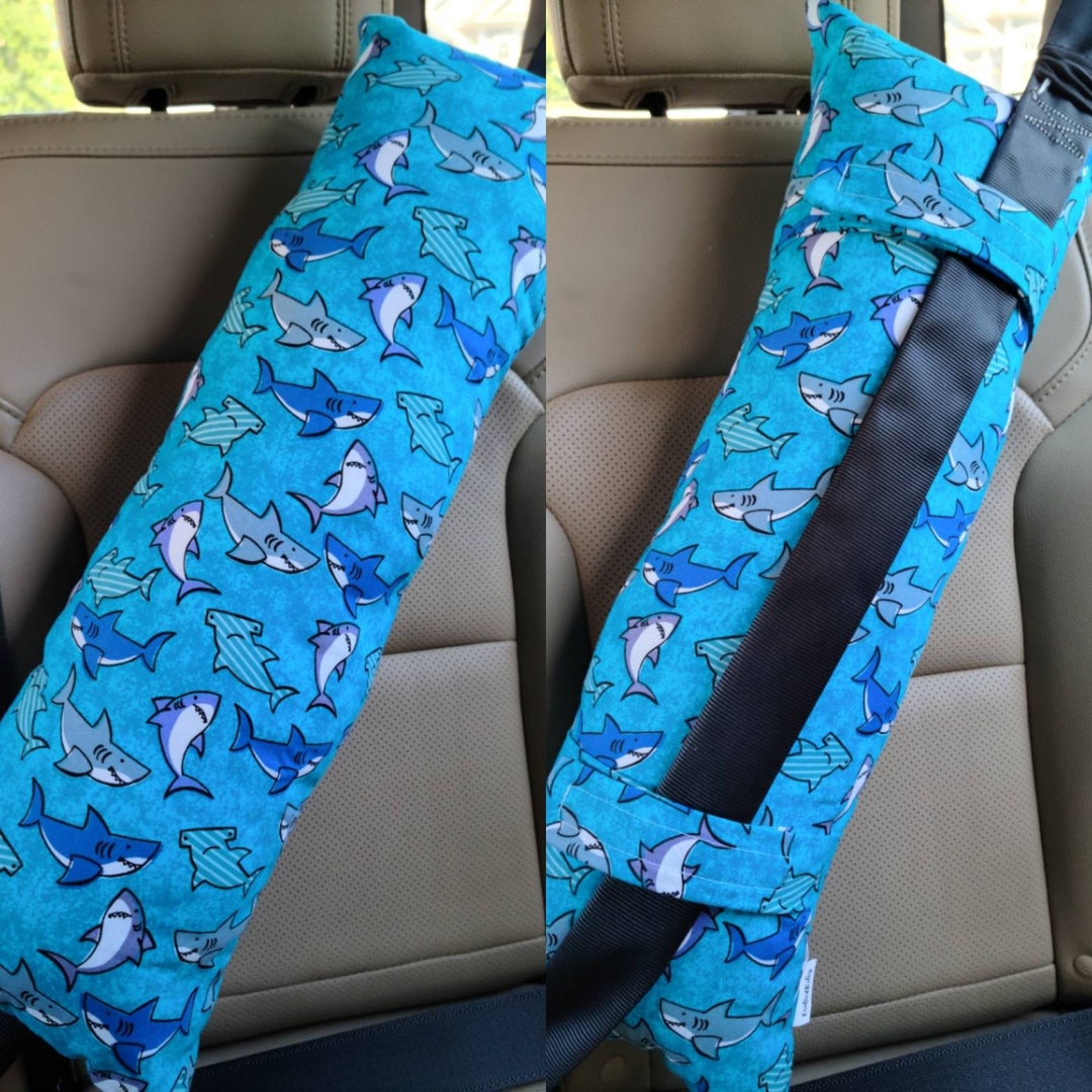Sharks Travel Pillow for Kids, Seat Belt Pillow, Kids Car Pillow, Etsy