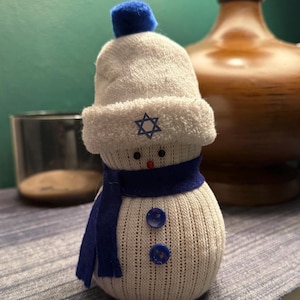 Sock Snowman - Hanukkah