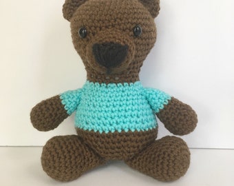 Crochet teddy bear/teddy bear/bear toy/Amigurumi bear/crochet animal/baby gift/baby toy/baby shower gift/baby bear/baby gift/teddy bears