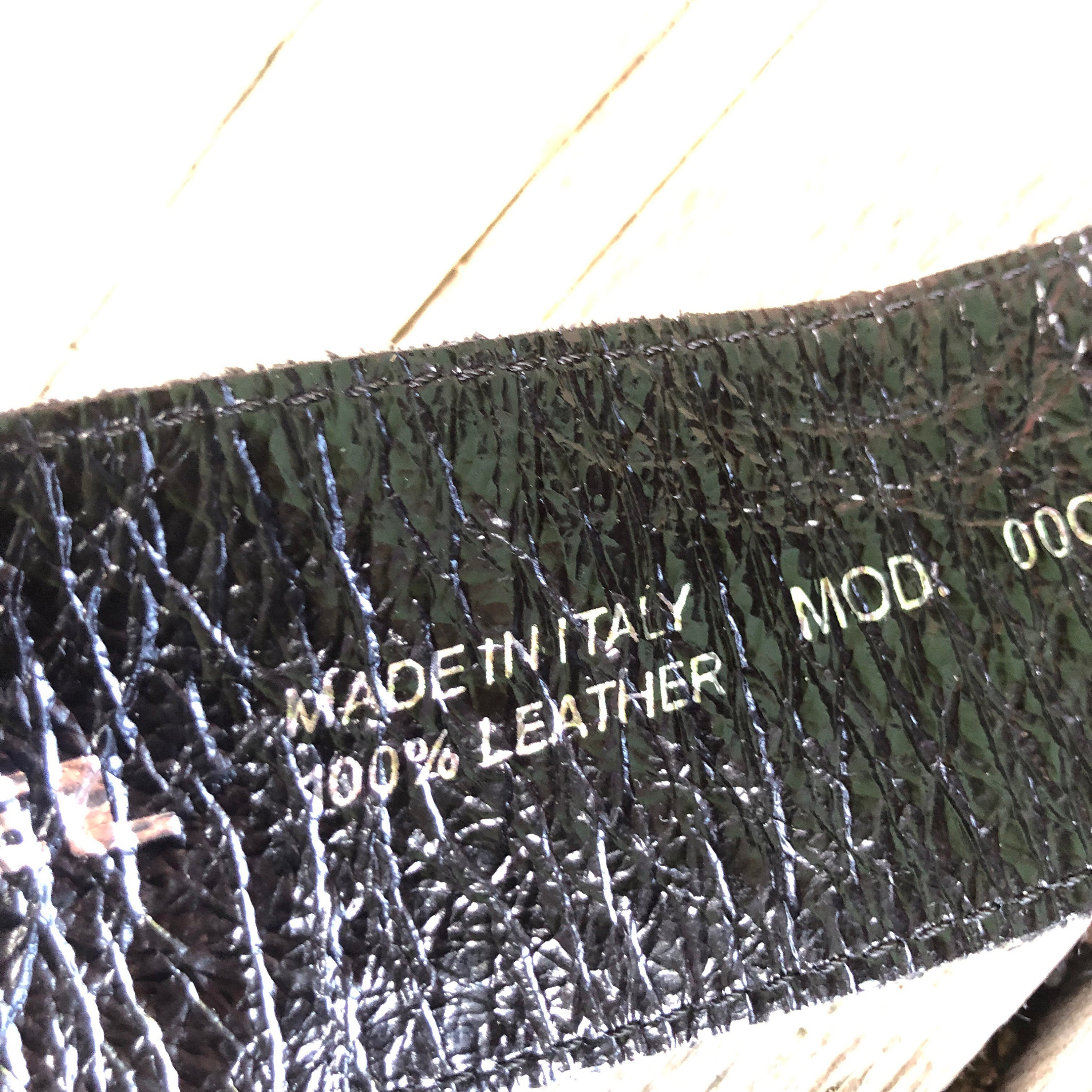 Diesel Real / Genuine Leather Italian Black Wide Metal