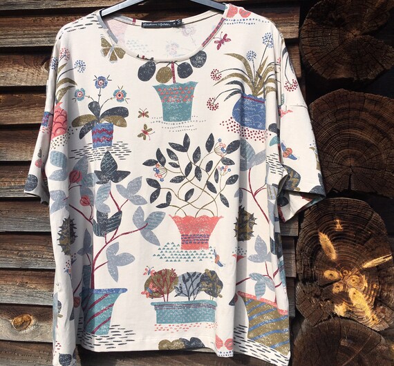 Gudrun Sjöden organic cotton vintage top / shirt X