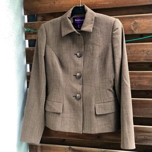 Ralph Lauren Collection Purple Label wool brown jacket / coat S-M