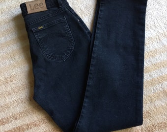 Lee high waist black vintage jeans S-M (see actual measurements!).