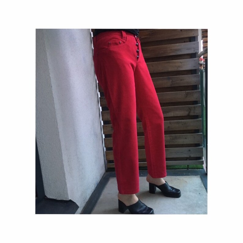 Versace Versus corduroy red purple vintage pants  trousers S-M