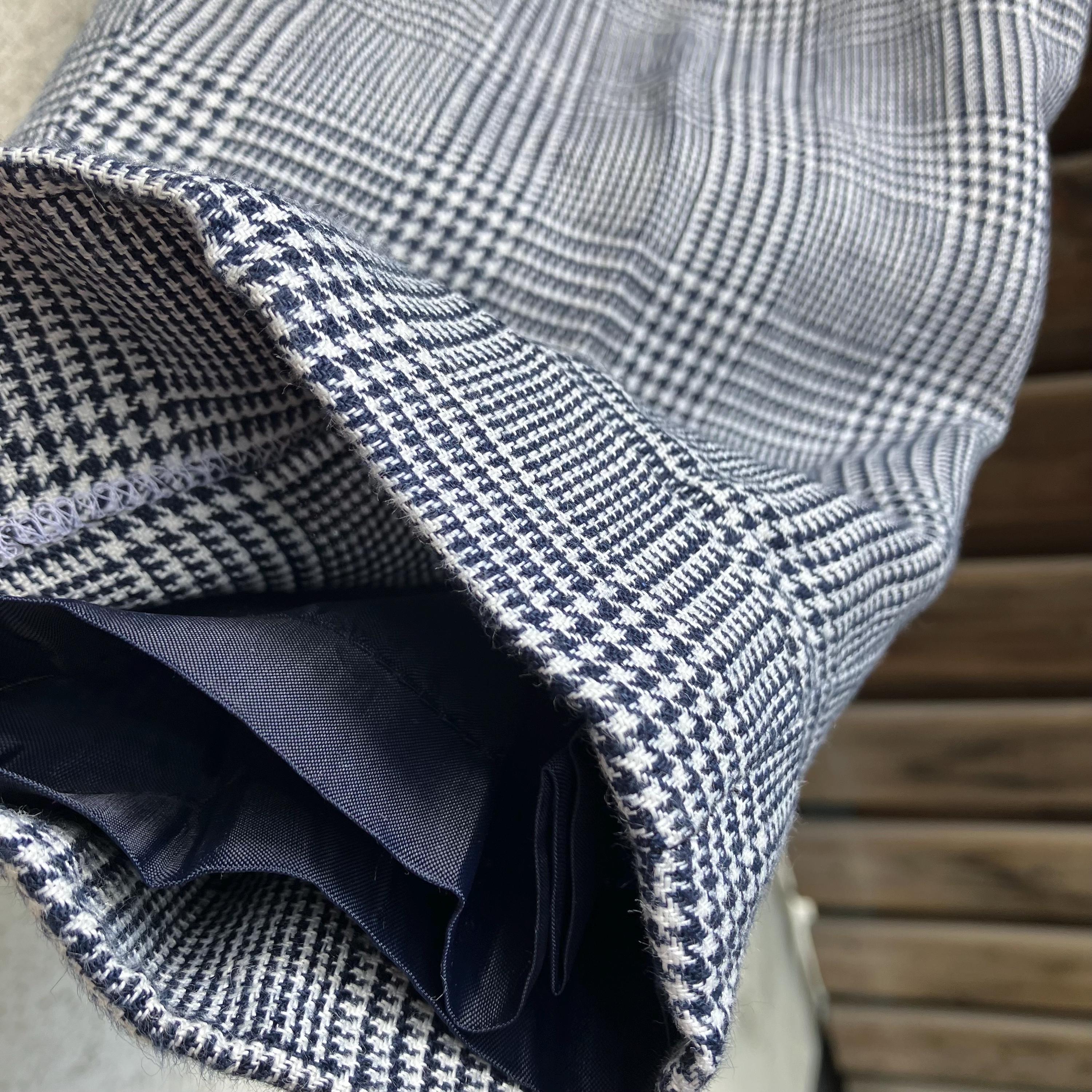 パンツ Ralph Lauren 90s check linen slacks Ralph Lauren Linen Checked High Waist Vintage Trousers, Pants S