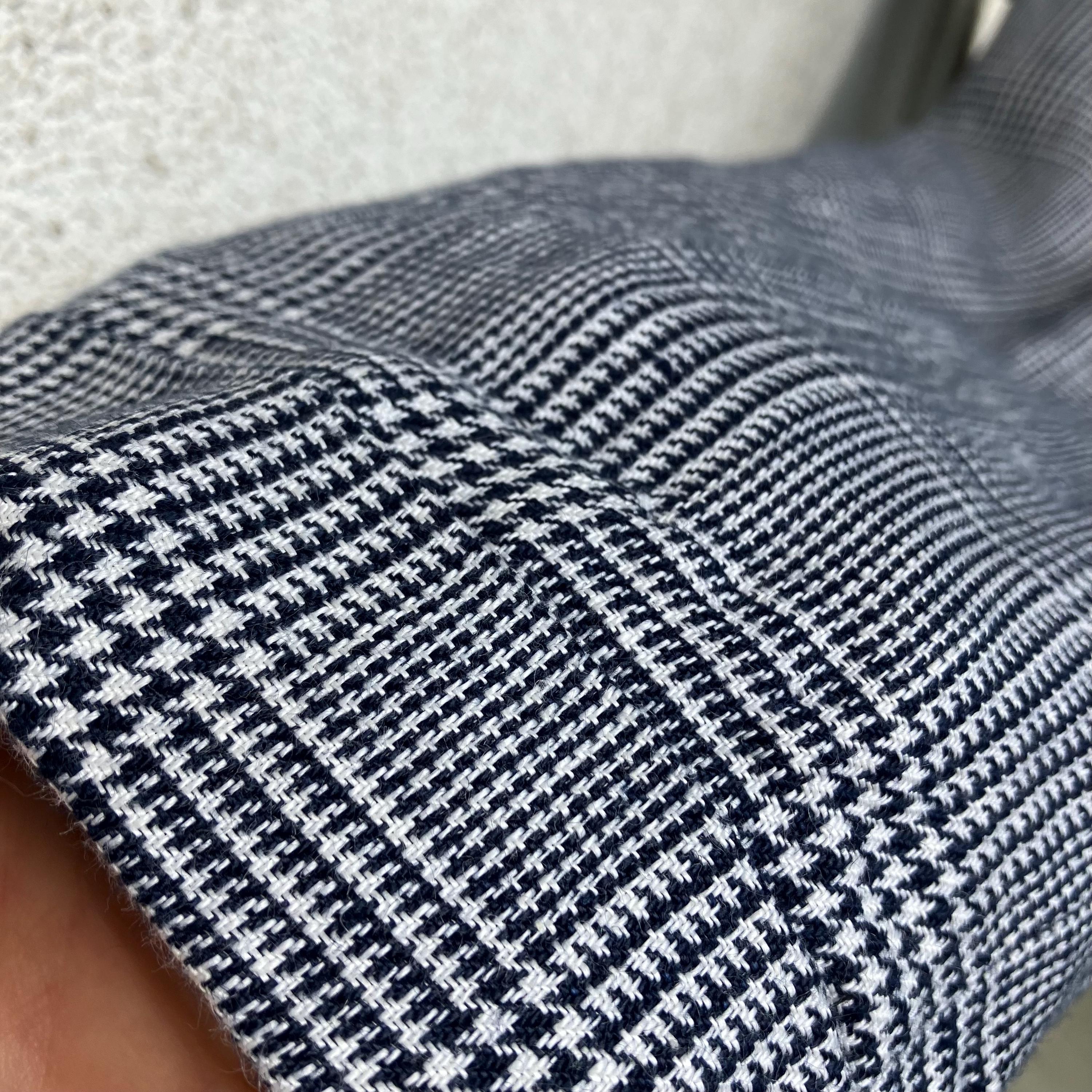 Ralph Lauren Linen Checked High Waist Vintage Trousers, Pants S