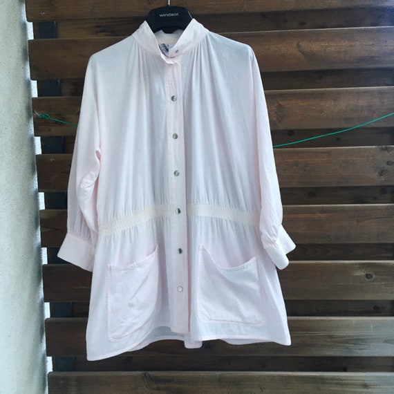 Vuokko Finnish vintage pale pink jacket / shirt X… - image 2