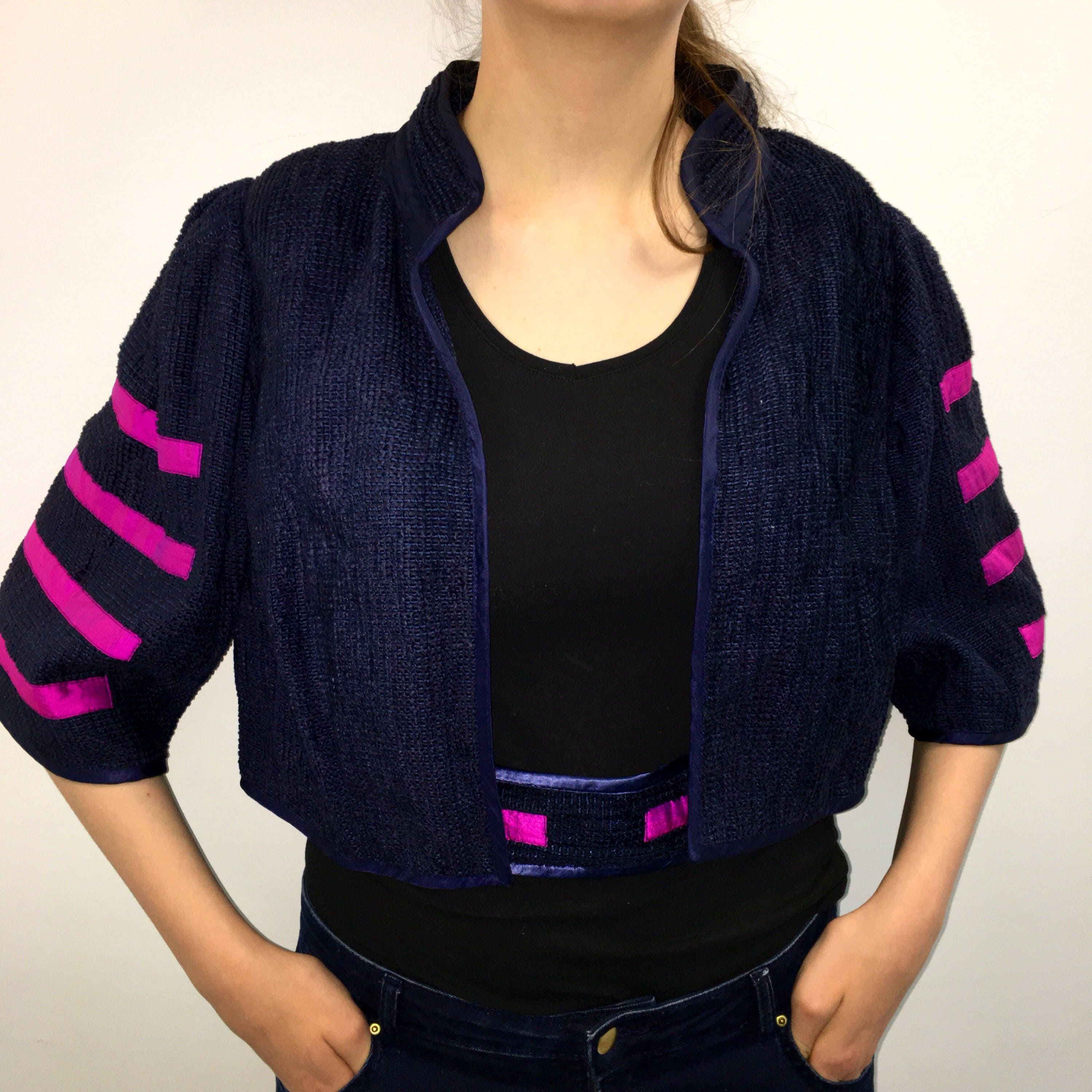 Buy Annikki Karvinen Finnish Vintage Chenille Handmade Cropped Jacket / Blazer S-L Online in India - Etsy Buy Annikki Karvinen Finnish Vintage Chenille Handmade Cropped Jacket / Blazer S-L Online in India - Etsy
