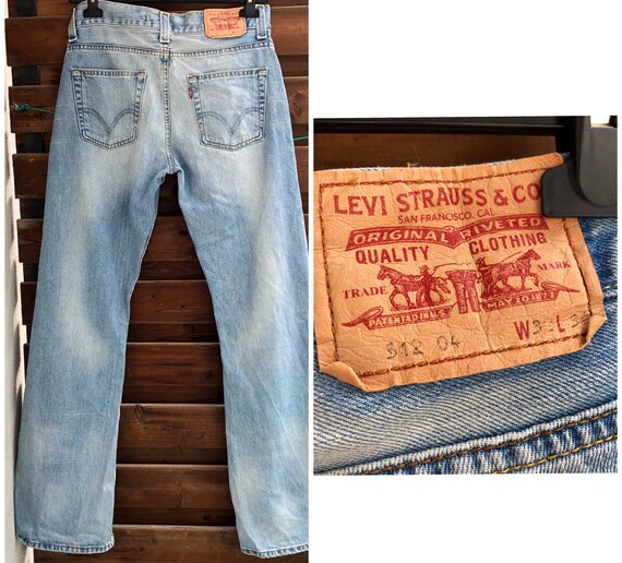 Levis 512 Boot Cut Light Blue Vintage Fly Jeans Medium - Denmark