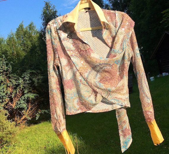 PAUW Amsterdam embellished sequined vintage wrap s