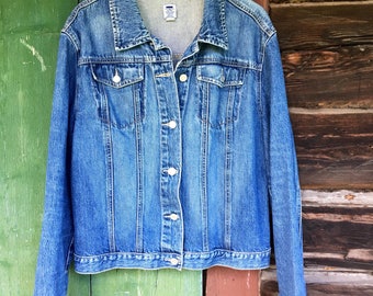 GAP 90s oversize blue denim vintage jeans jacket M-XL