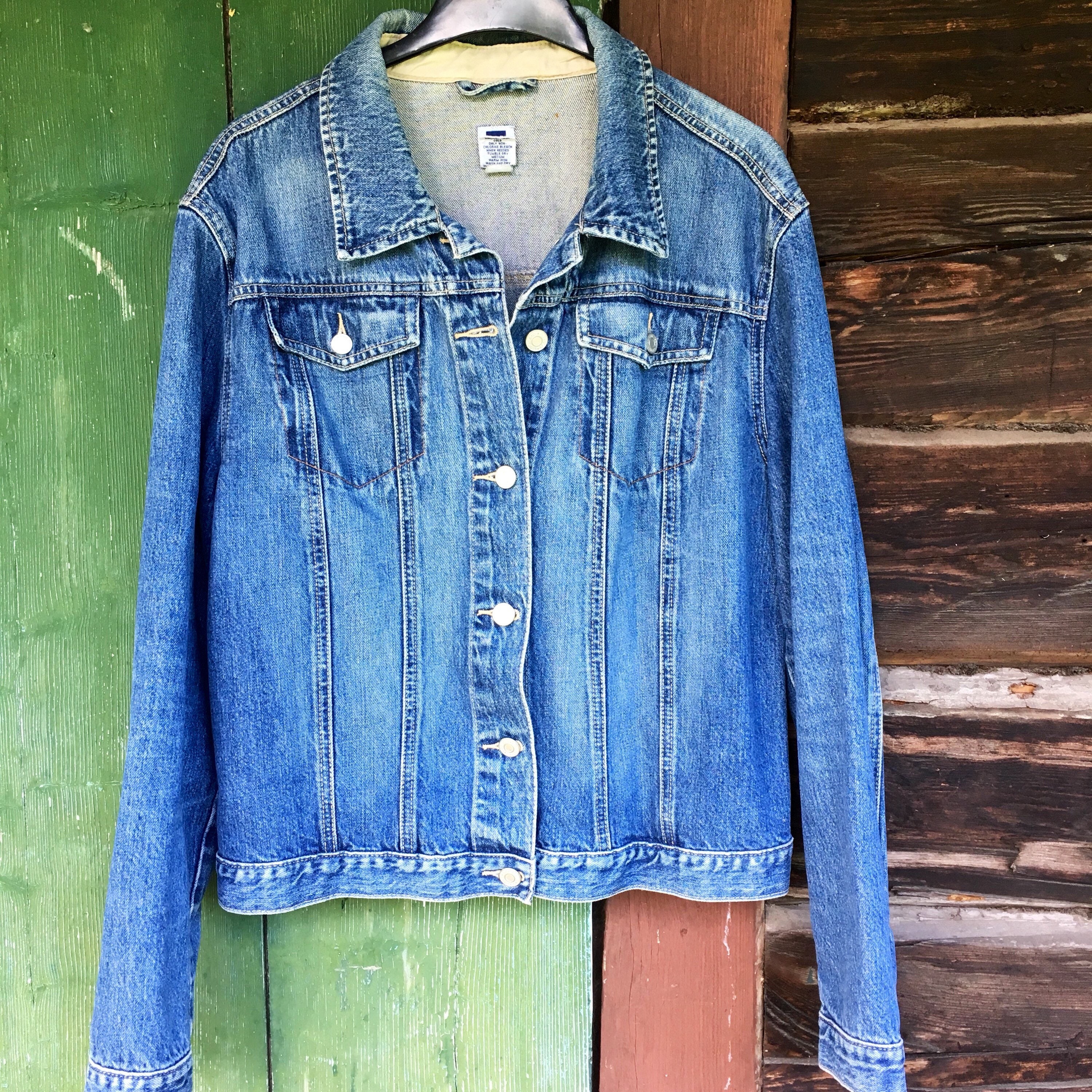 Vintage Gap Jean Jacket Xl - Etsy