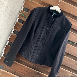 Ralph Lauren Jeans co black cotton vintage jacket / blazer L
