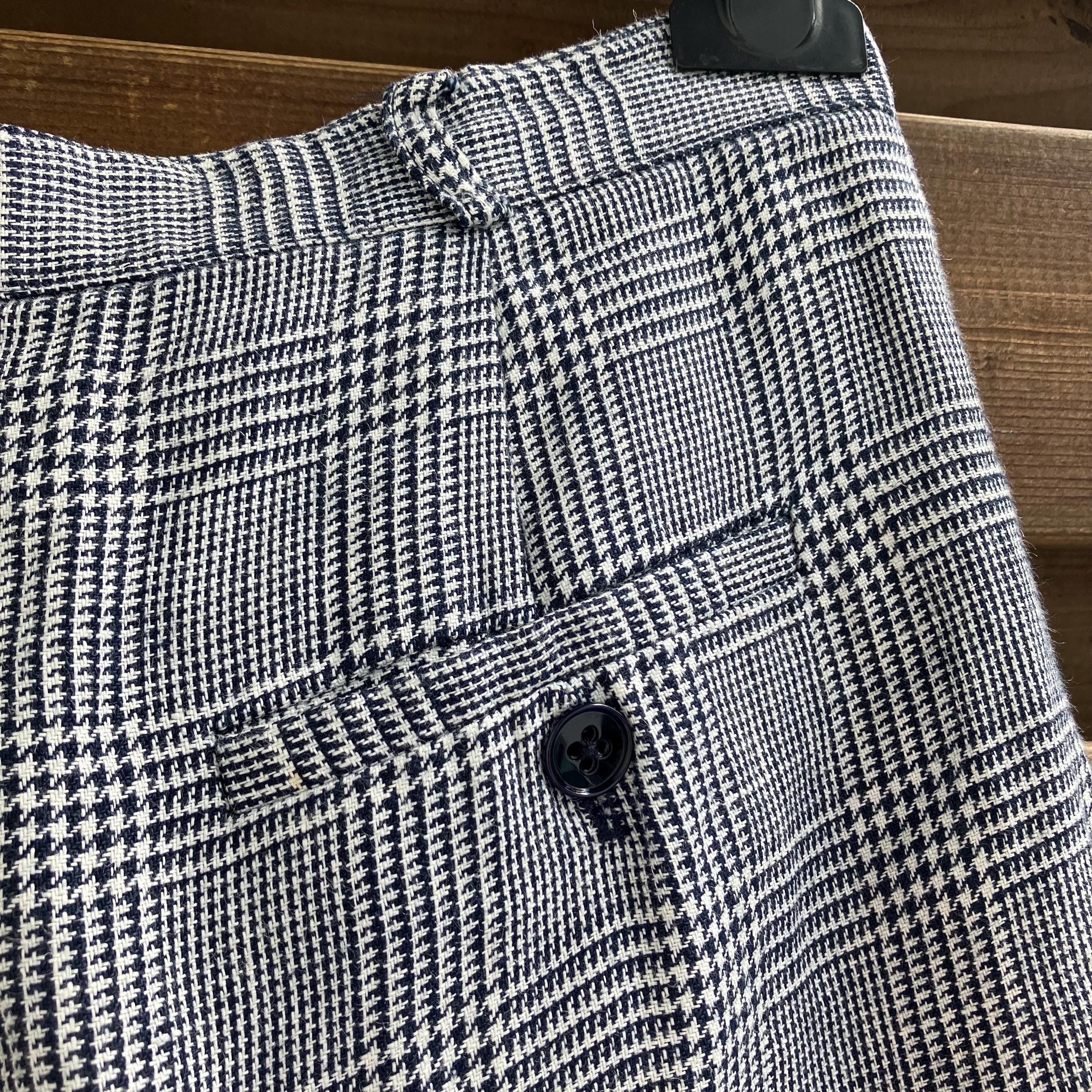 パンツ Ralph Lauren 90s check linen slacks Ralph Lauren Linen Checked High Waist Vintage Trousers, Pants S