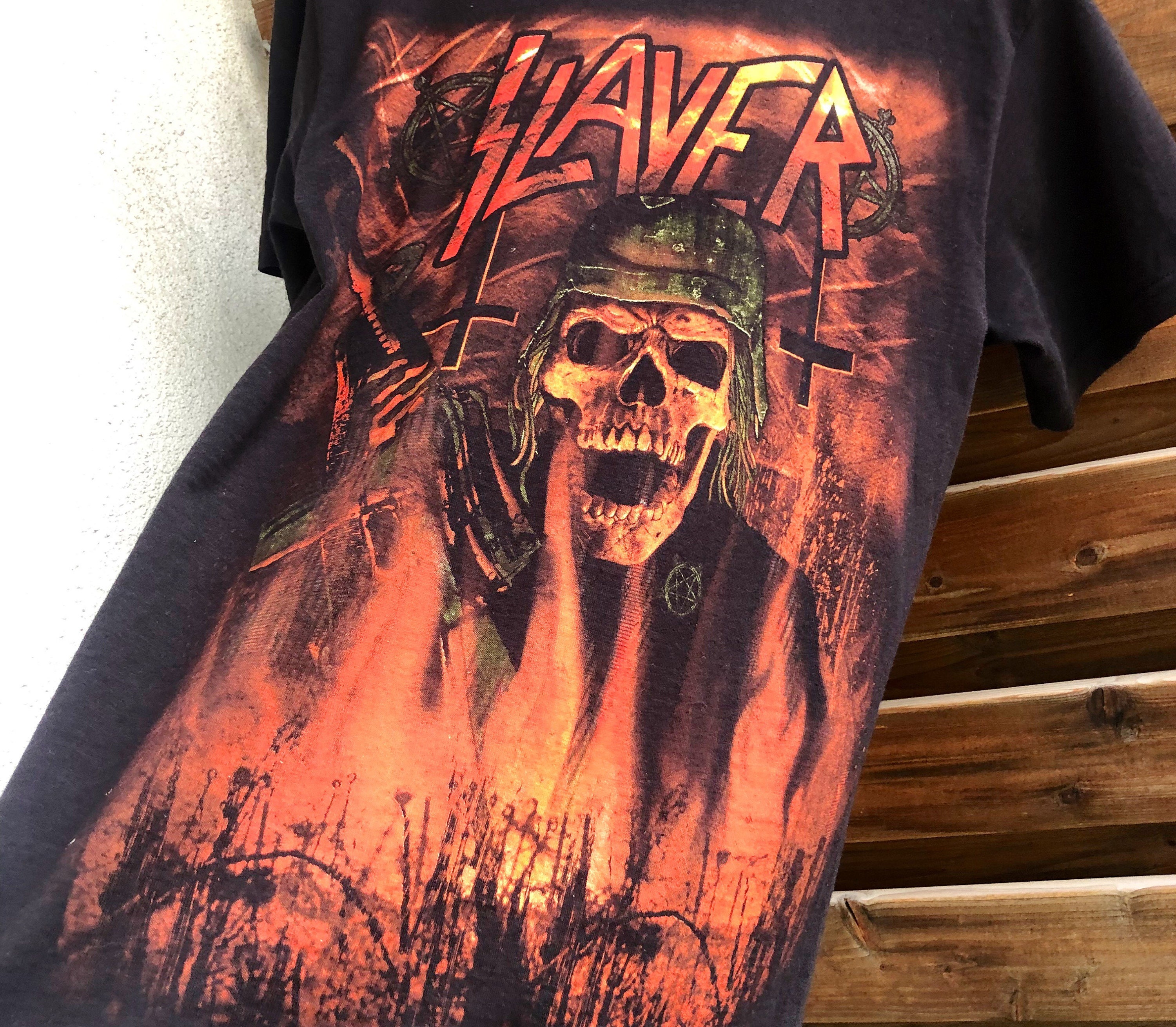 Slayer Vintage Band / Rock / Heavy Metal / Trash Metal T Shirt