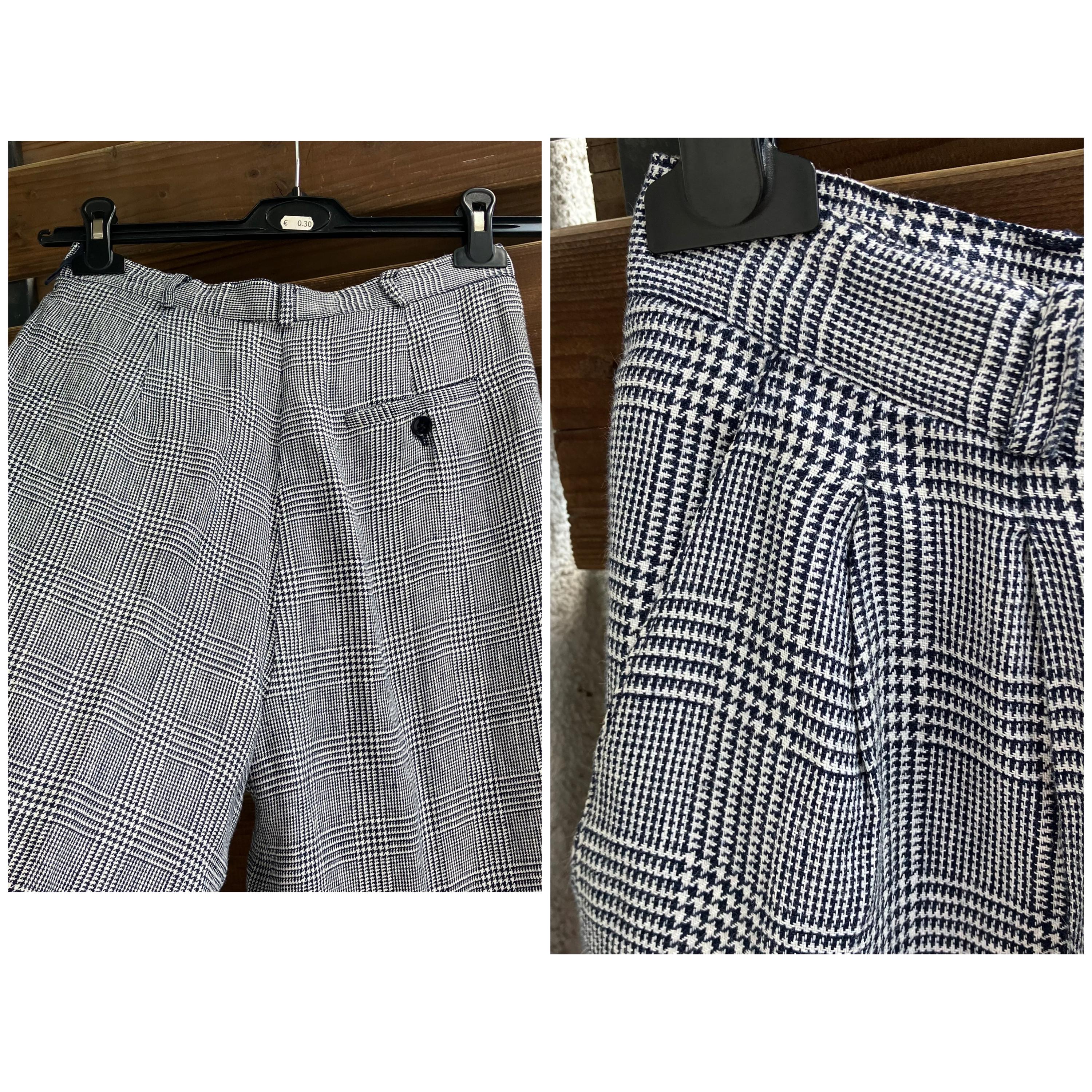パンツ Ralph Lauren 90s check linen slacks Ralph Lauren Linen Checked High Waist Vintage Trousers, Pants S