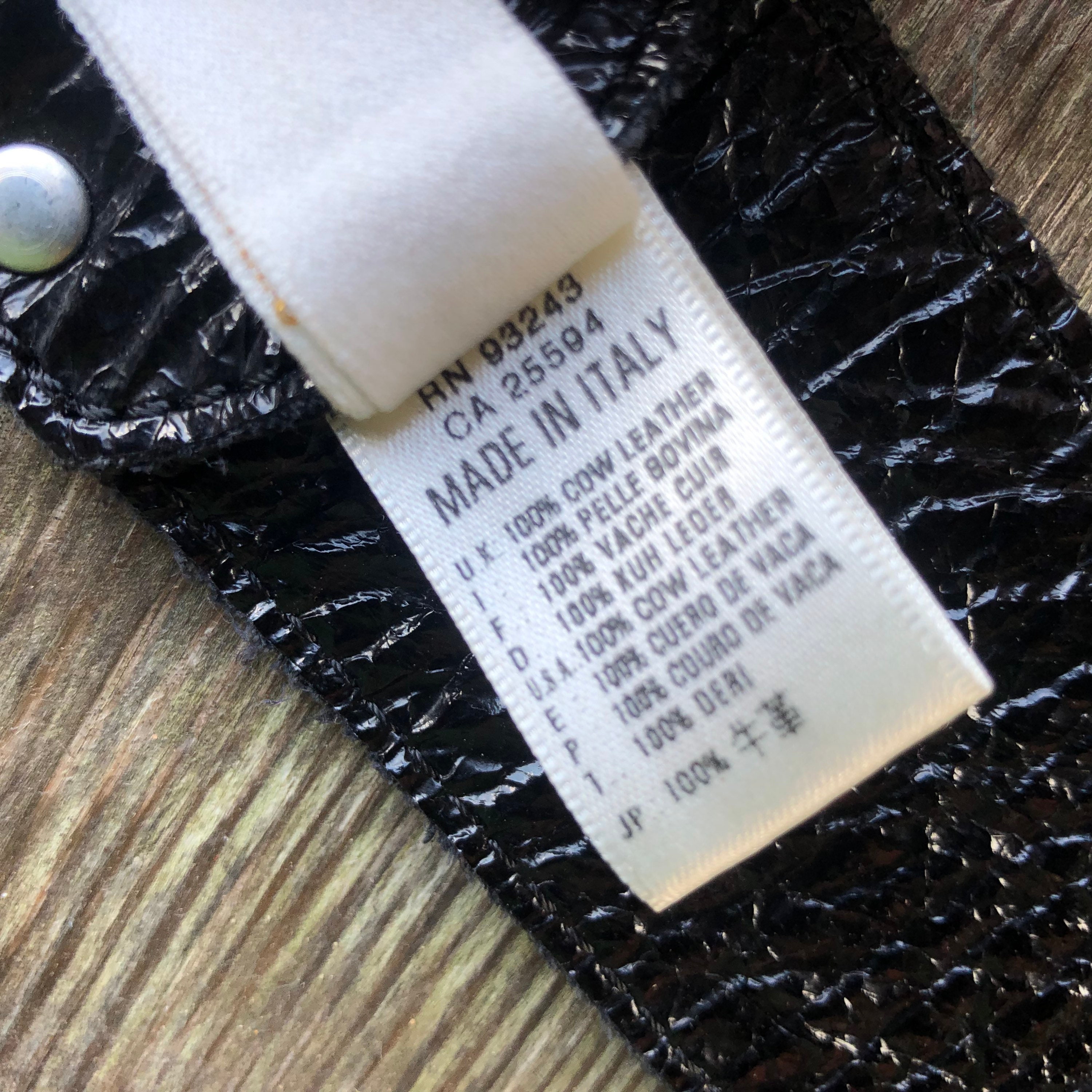 Diesel Real / Genuine Leather Italian Black Wide Metal
