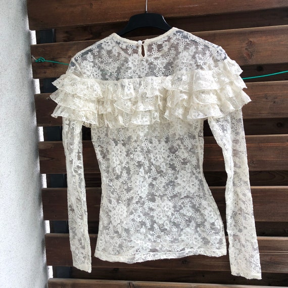 Chantal Thomass Paris romantic lace ruffled white… - image 10