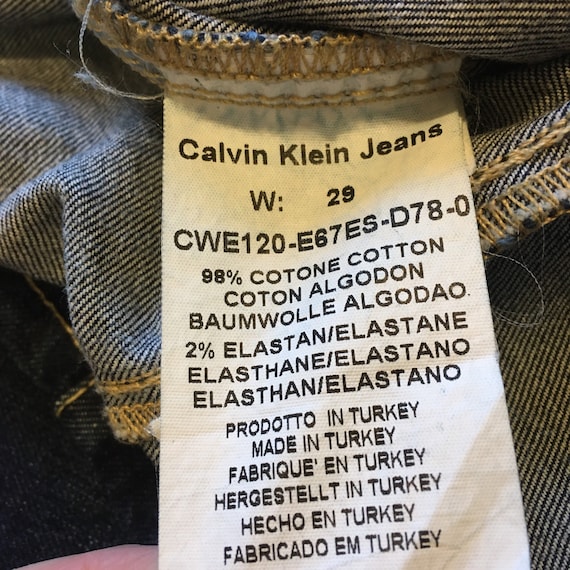 Calvin Klein Jeans Vintage Blue Denim Skirt M-L 