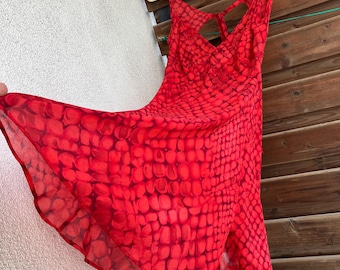 Rode vintage slipdress Victoria's Secret van 100% zijde, lingerie, nachtjapon S