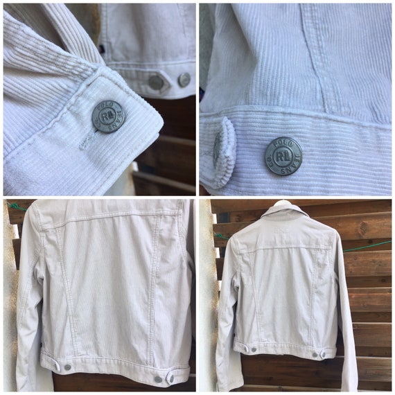 Ralph Lauren Polo Jeans Co corduroy off white jac… - image 9