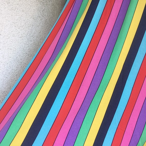 Kurt Kellermann rainbow multicolored striped vintage button down shirt / blouse M-XL View 5