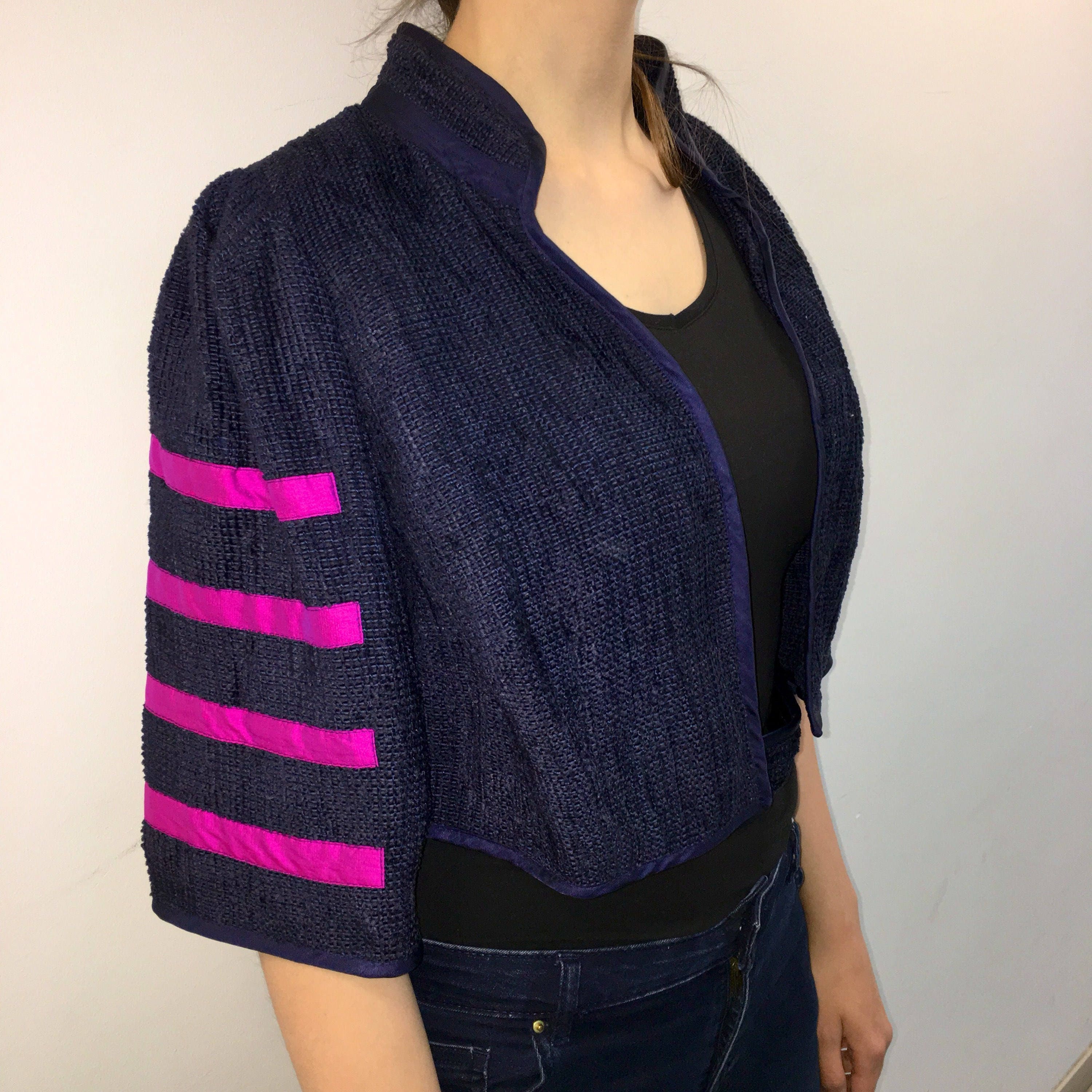 Annikki Karvinen Finnish Vintage Chenille Handmade Cropped