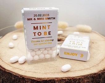 Make your own Wedding Favours // Tic Tac® Labels // Mint to be // Personalised Wedding Mints // Wedding Favours // Mint Stickers
