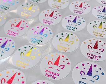 Fill your own Unicorn Sweet Bags // Birthday Party Favours // Birthday Party Stickers // Birthday Sweets // Unicorn Party