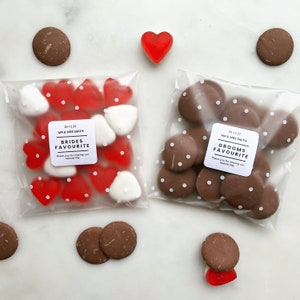 Fill your own Sweet Favours // Polka Dot Bags // His & Her Favourite // Personalised Wedding Sweets // Love is Sweet // Mint to be