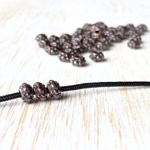 7mm 10pc Bali Style Antique Copper Beads for Jewelry Making, Copperspacer  Beads, Jewelry Findings 