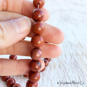 thumbnail image 2 of Natural Red Jasper Beads – Grade A Round Gemstone, 8mm, Loose Beads, Unbranded 2 of 4