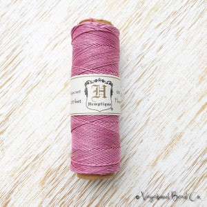 Light Pink Hemp, Premium Quality Micro Hemp Cord .5mm / #10 / 205ft, Baby Pink Hemp Jewelry String, Macrame Jewelry Cord, Hemp Twine (HC066)