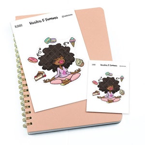 Foco no principal - Adesivos para agenda grandes/extra grandes "Nia/Pele marrom", L0489/XL0489