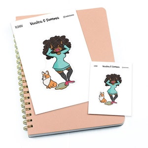 Bad dog - Pegatinas de planificador grandes / extra grandes "Nia/Piel morena", L0484/XL0484