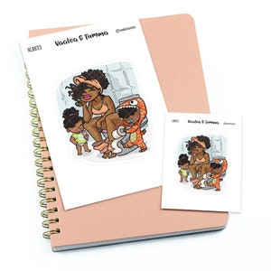 Even geduld: grote/extra grote plannerstickers "Nia/Brown Skin", L0833/XL0833