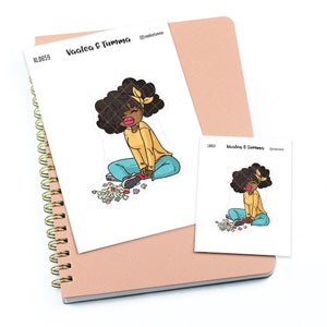 Grote plannerstickers / Extra groot - Legpuzzels, Nia-stickers/Bruine huid, L0859/XL0859