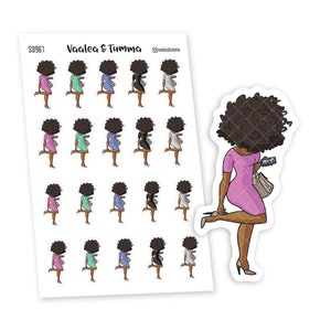 Stickers pour agenda - Ne jamais être trop occupé pour être belle, Nia - S0961/S0980