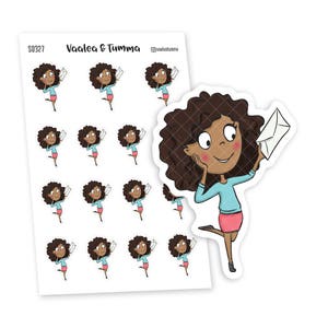 Happy Mail Planner Stickers, Vaalea - S0327
