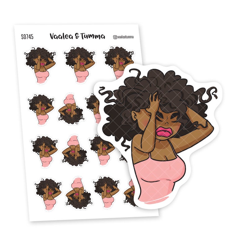 Frasturation Sticker Headache Planner Stickers, Kawaii Girl, Nia Character - Etsy