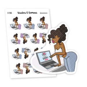 Donate Girl Planner Stickers - Inspire and Motivate Yourself to Give Back, Nia - S1386/S1394