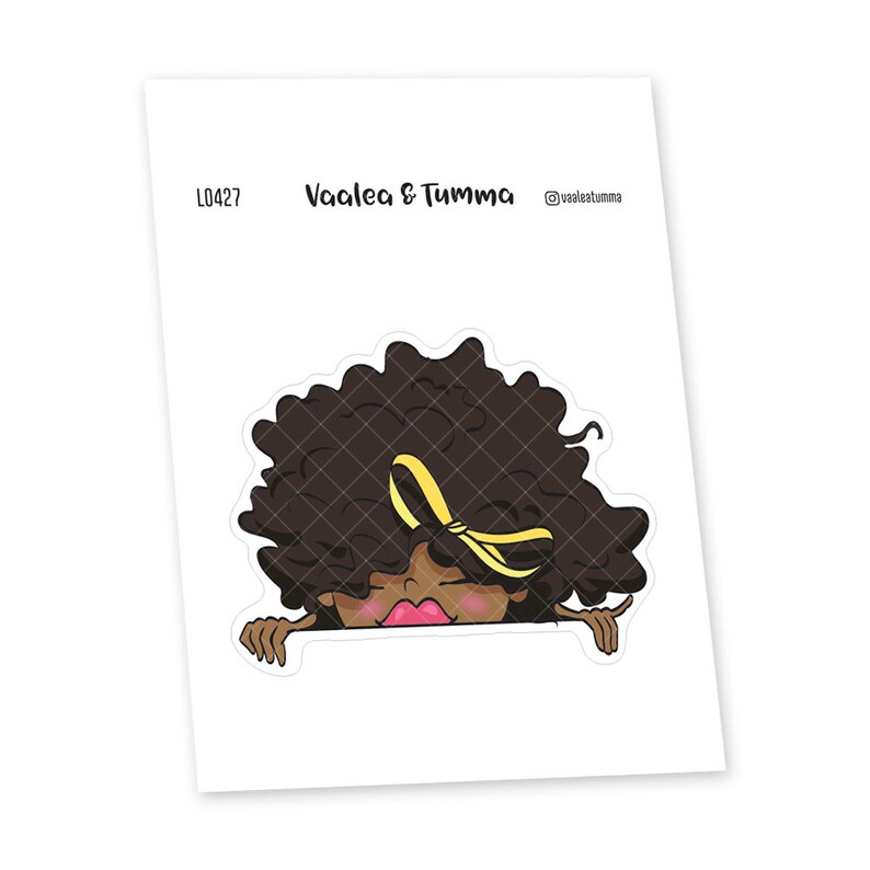 Peekaboo L0427 Large planner stickers NiaBrown skin