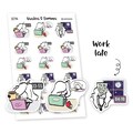 Work late - Planner stickers Ensi, S0794, late at night product logo