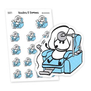 Tandarts Planner Stickers, Ensi - S0221, Medische Planner Stickers, Tandstickers