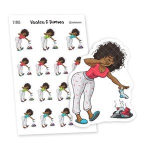 Chaussettes sales Planner Stickers, Nia - S1065/S1079, Mess Planner Stickers