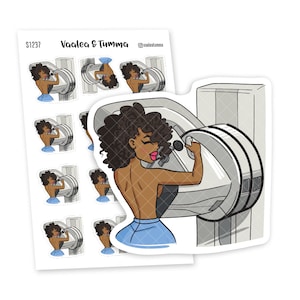 Keep Track of Your Mammogram Appointments with Planner Stickers, Nia - S1237/S1245